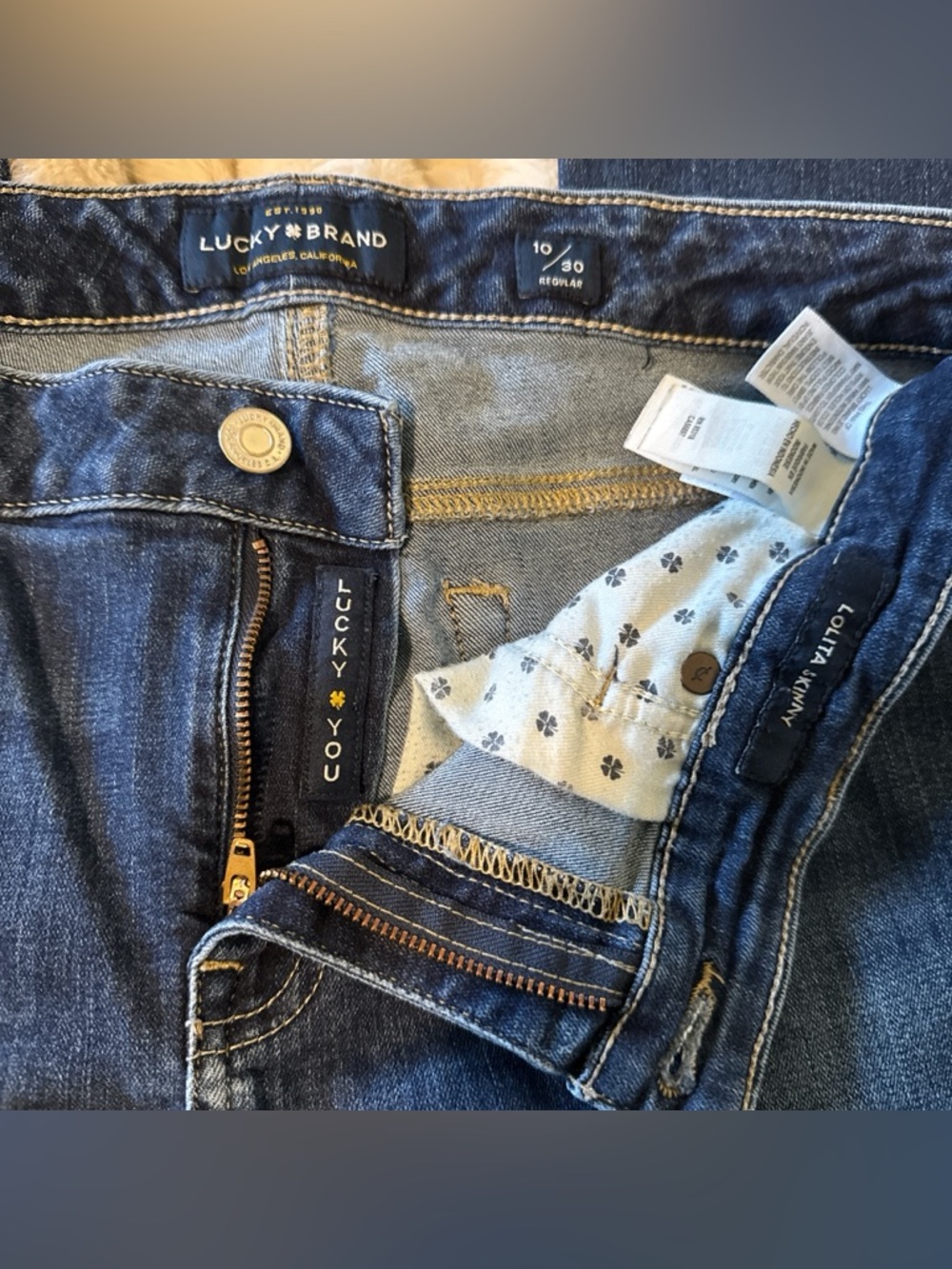 Lucky Brand Lolita Skinny Jeans Medium Dark Wash Size 10/30 Regular